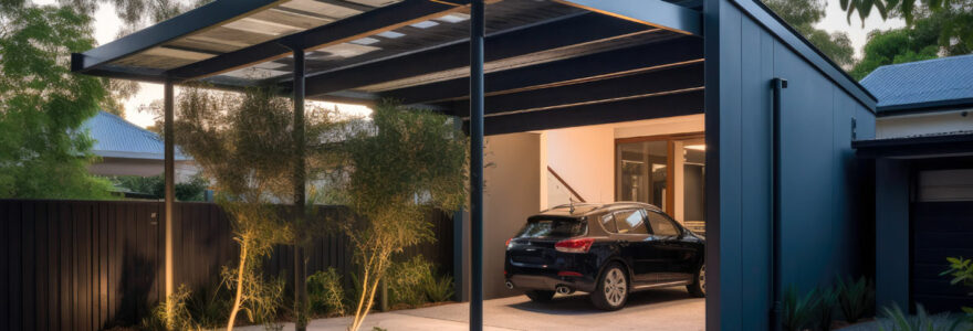 Le carport en aluminium